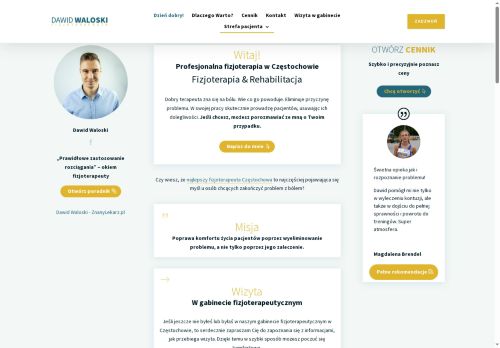 fizjoterapeuta-dawidwaloski.pl