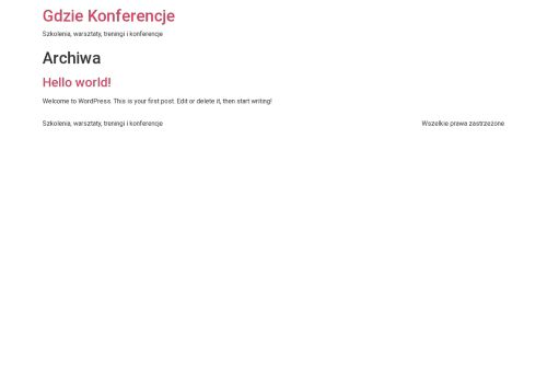 gdziekonferencje.pl
