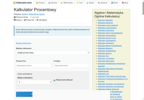 kalkulatorprocentowy.online