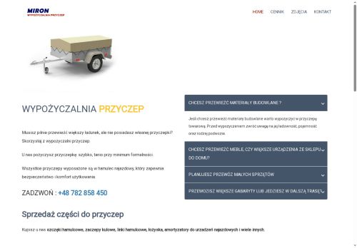 miron-wypozyczalnia-przyczep.pl
