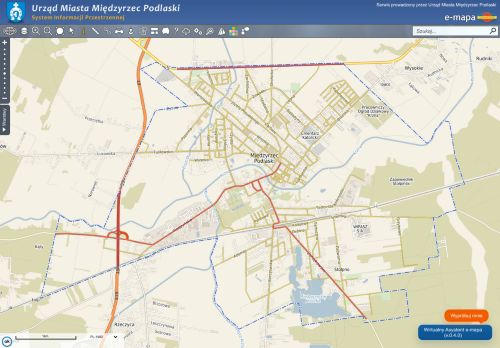 mmiedzyrzecpodlaski.e-mapa.net