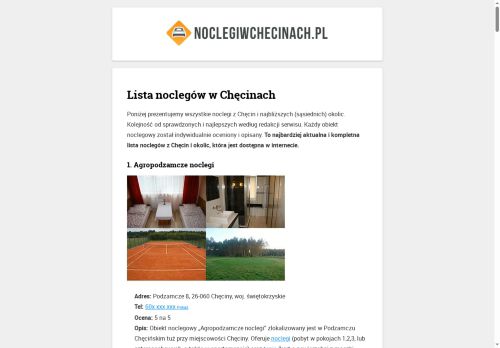 noclegiwchecinach.pl
