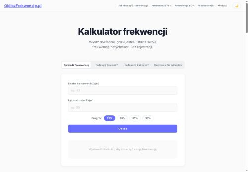 obliczfrekwencje.pl