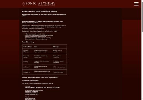 sonicalchemy.pl
