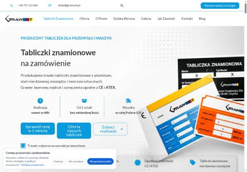 tabliczkiznamionowe.com.pl