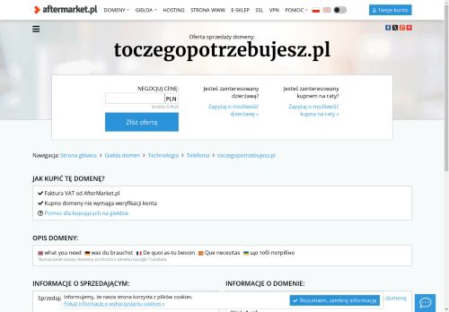 toczegopotrzebujesz.pl